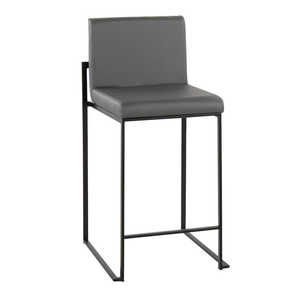 Fuji High Back 26" Fixed-Height Counter Stool - Set of 3. Picture 2
