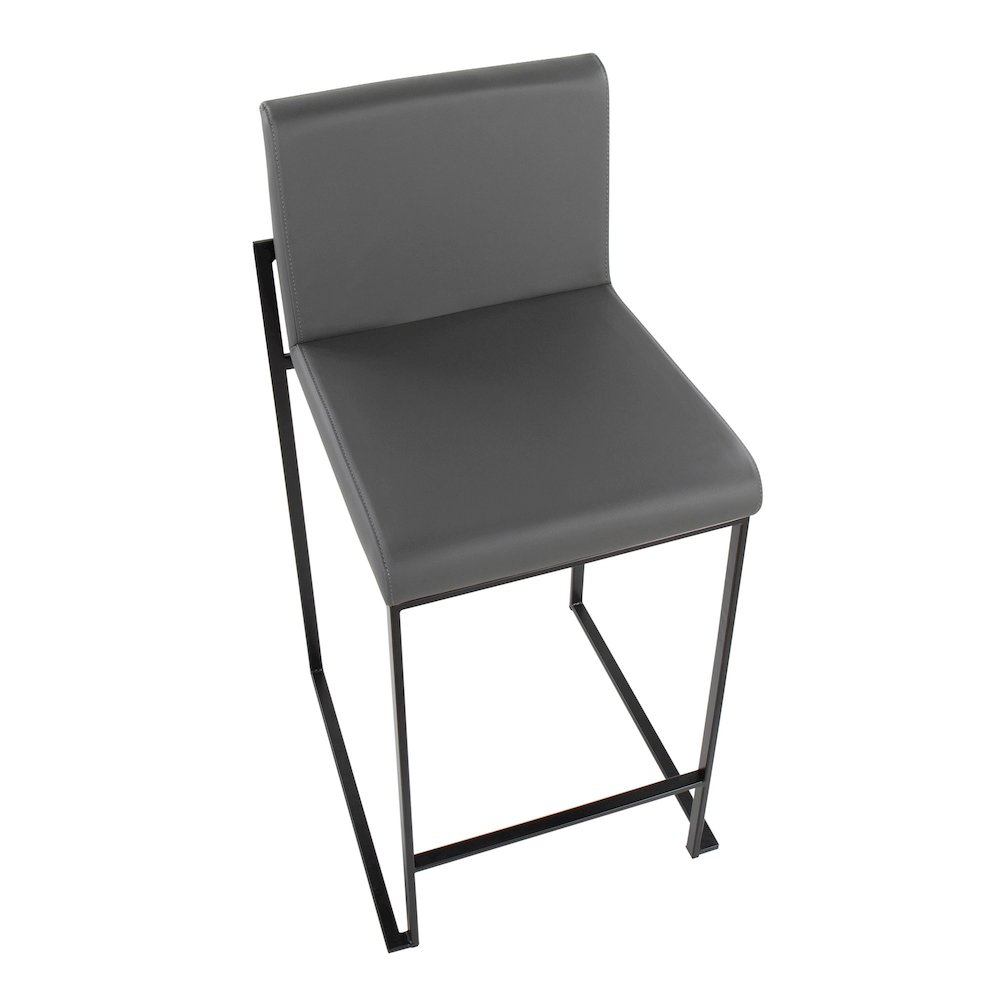 Fuji High Back 26" Fixed-Height Counter Stool - Set of 3. Picture 6