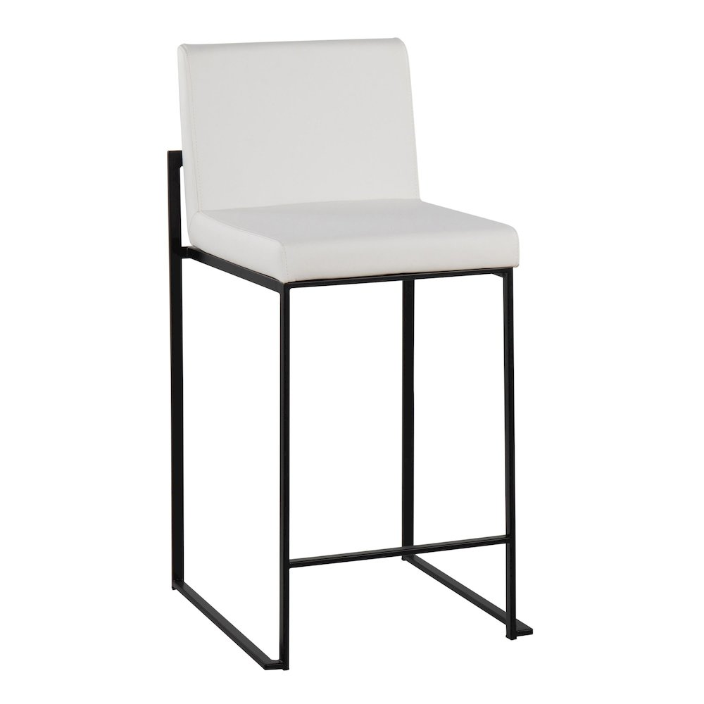 Fuji High Back 26" Fixed-Height Counter Stool - Set of 3. Picture 2