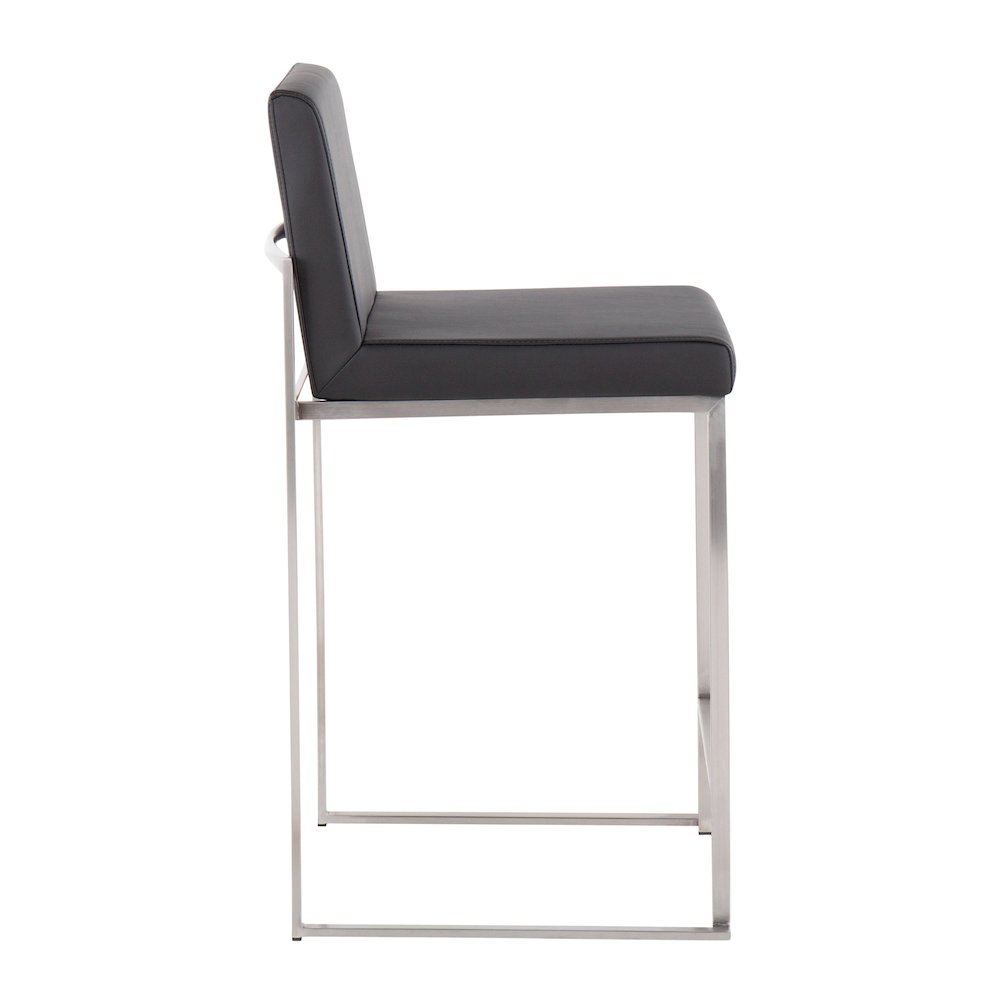 Fuji High Back 26" Fixed-Height Counter Stool - Set of 3. Picture 3