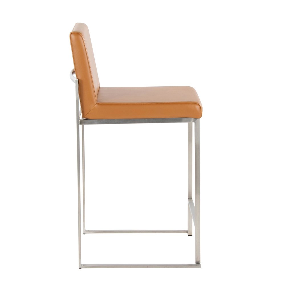 Fuji High Back 26" Fixed-Height Barstool - Set of 2. Picture 3