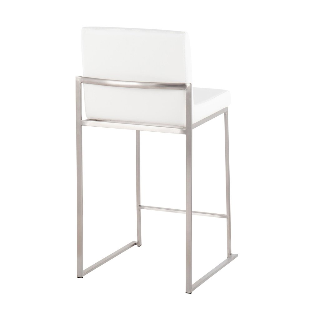 Fuji High Back 26" Fixed-Height Counter Stool - Set of 3. Picture 4