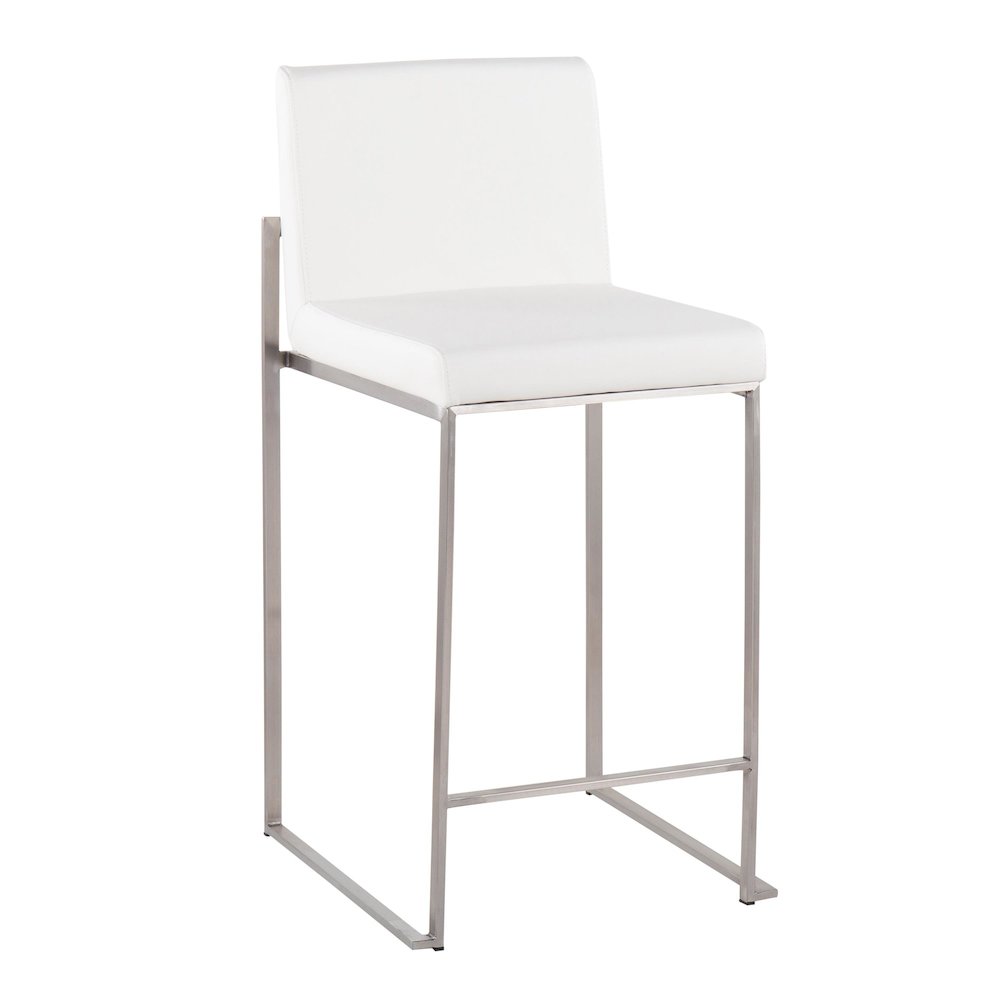 Fuji High Back 26" Fixed-Height Counter Stool - Set of 3. Picture 2