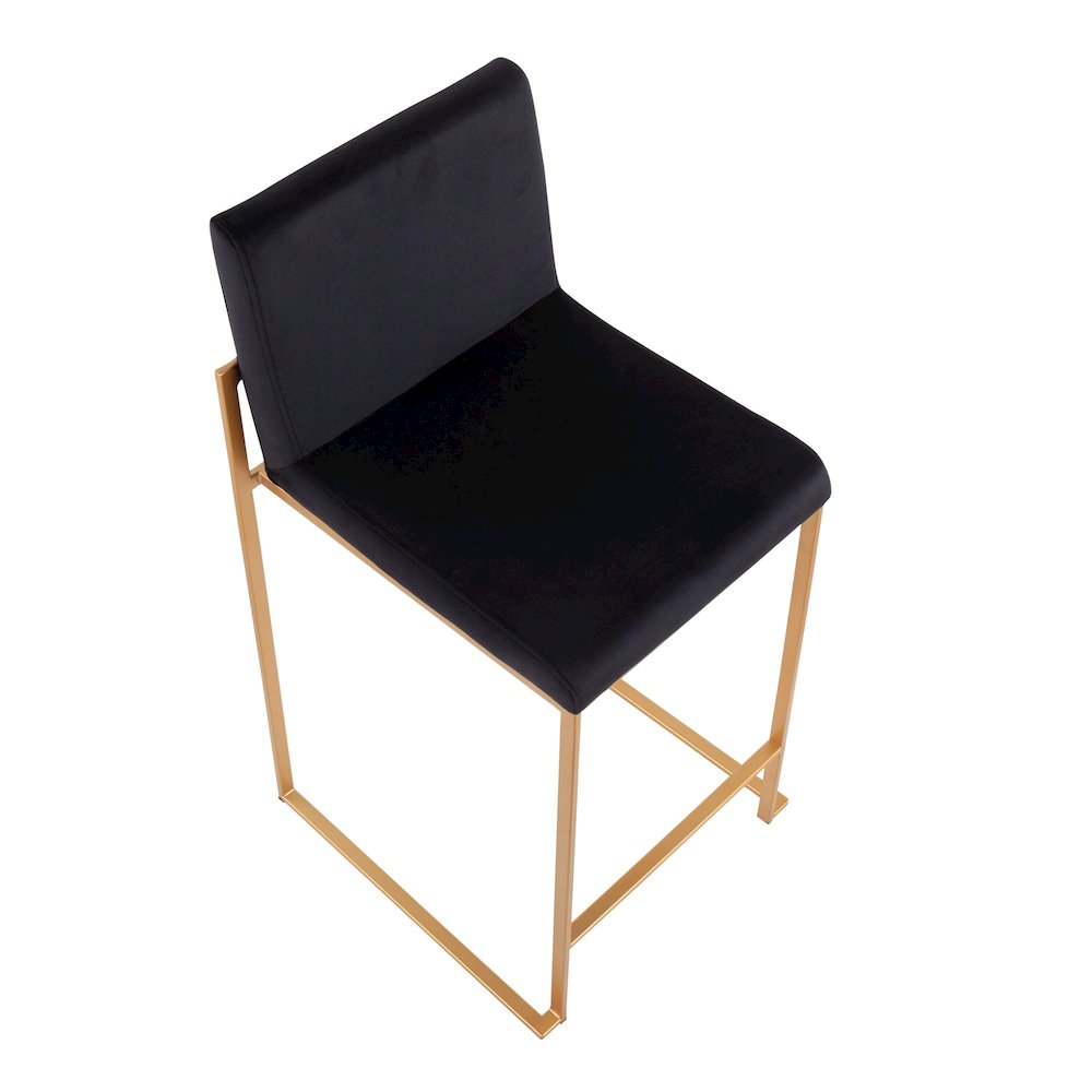 Fuji High Back 26" Fixed-Height Counter Stool - Set of 3. Picture 7