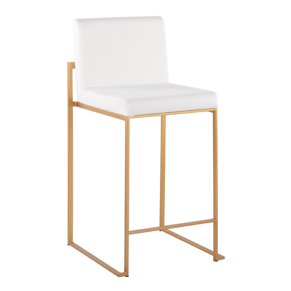 Fuji High Back 26" Fixed-Height Counter Stool - Set of 3. Picture 2