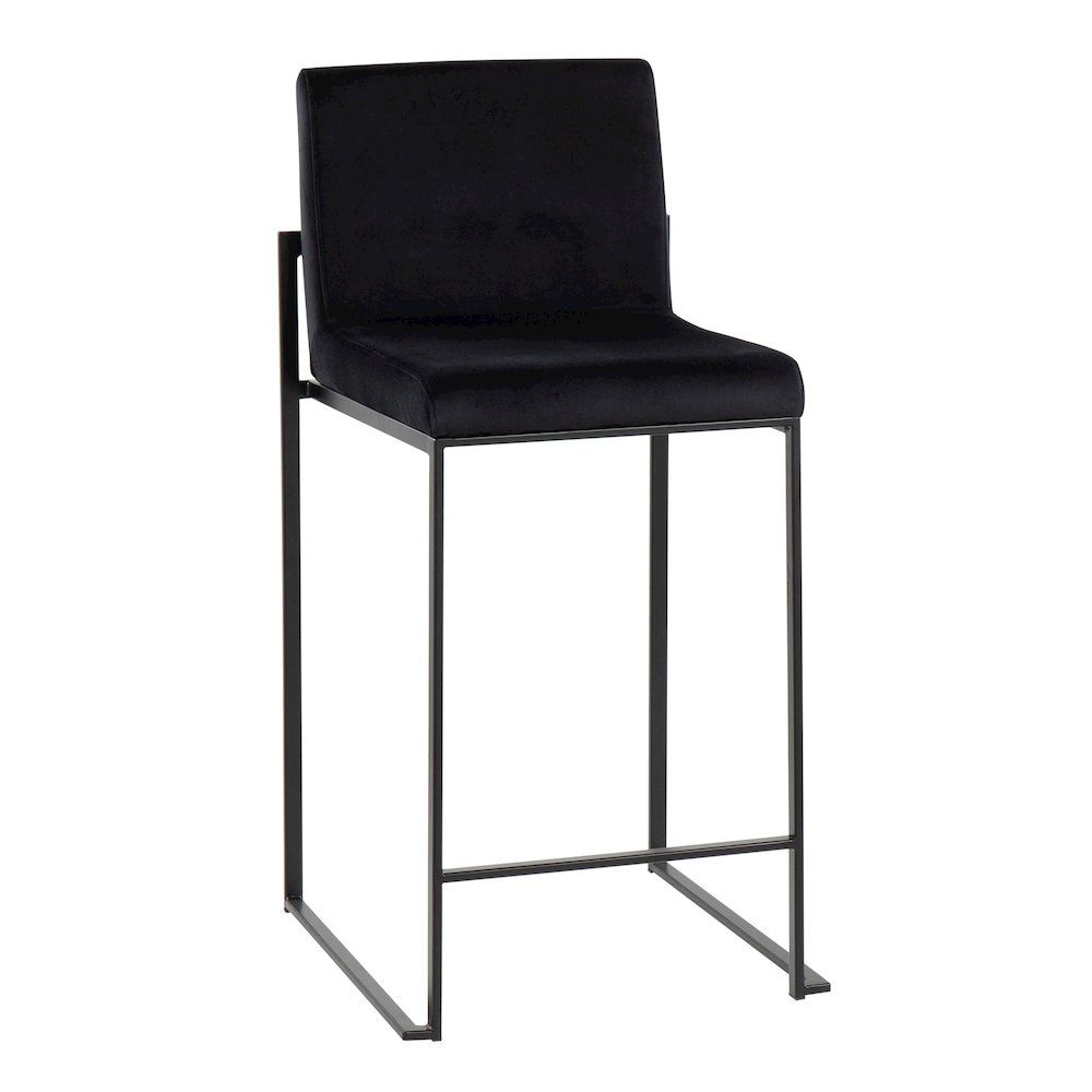Fuji High Back 26" Fixed-Height Counter Stool - Set of 3. Picture 2