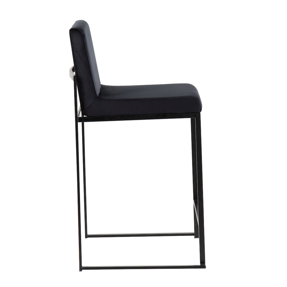 Fuji High Back 26" Fixed-Height Counter Stool - Set of 3. Picture 3