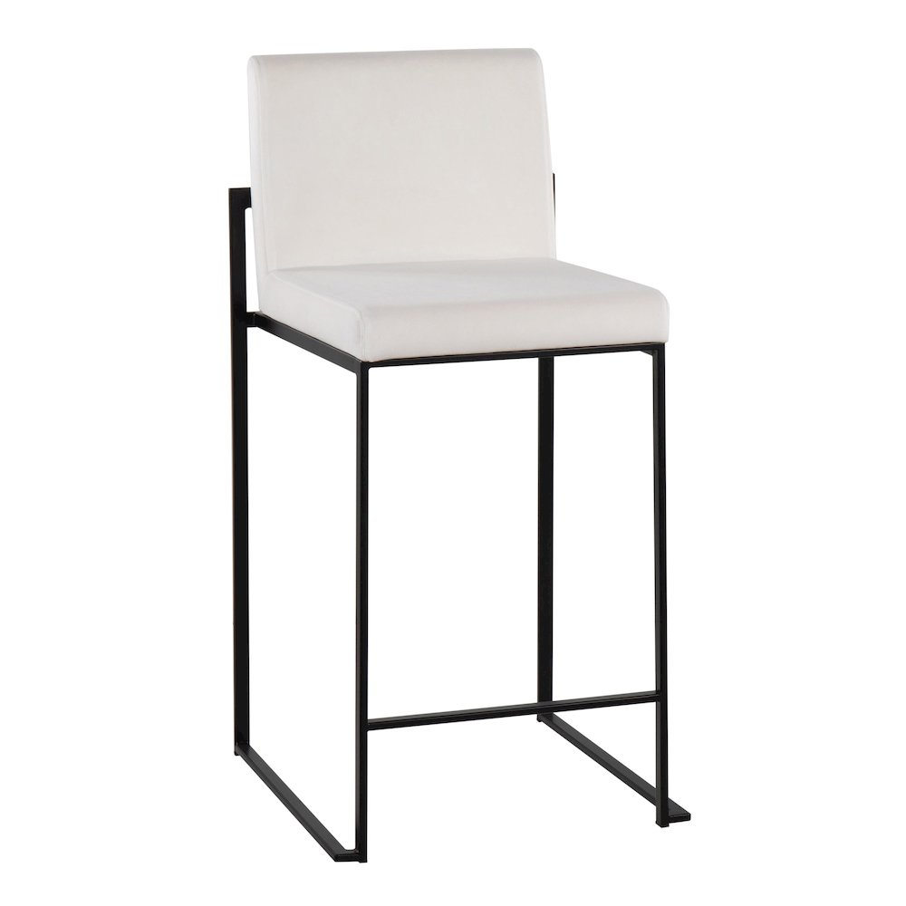 Fuji High Back 26" Fixed-Height Counter Stool - Set of 3. Picture 2
