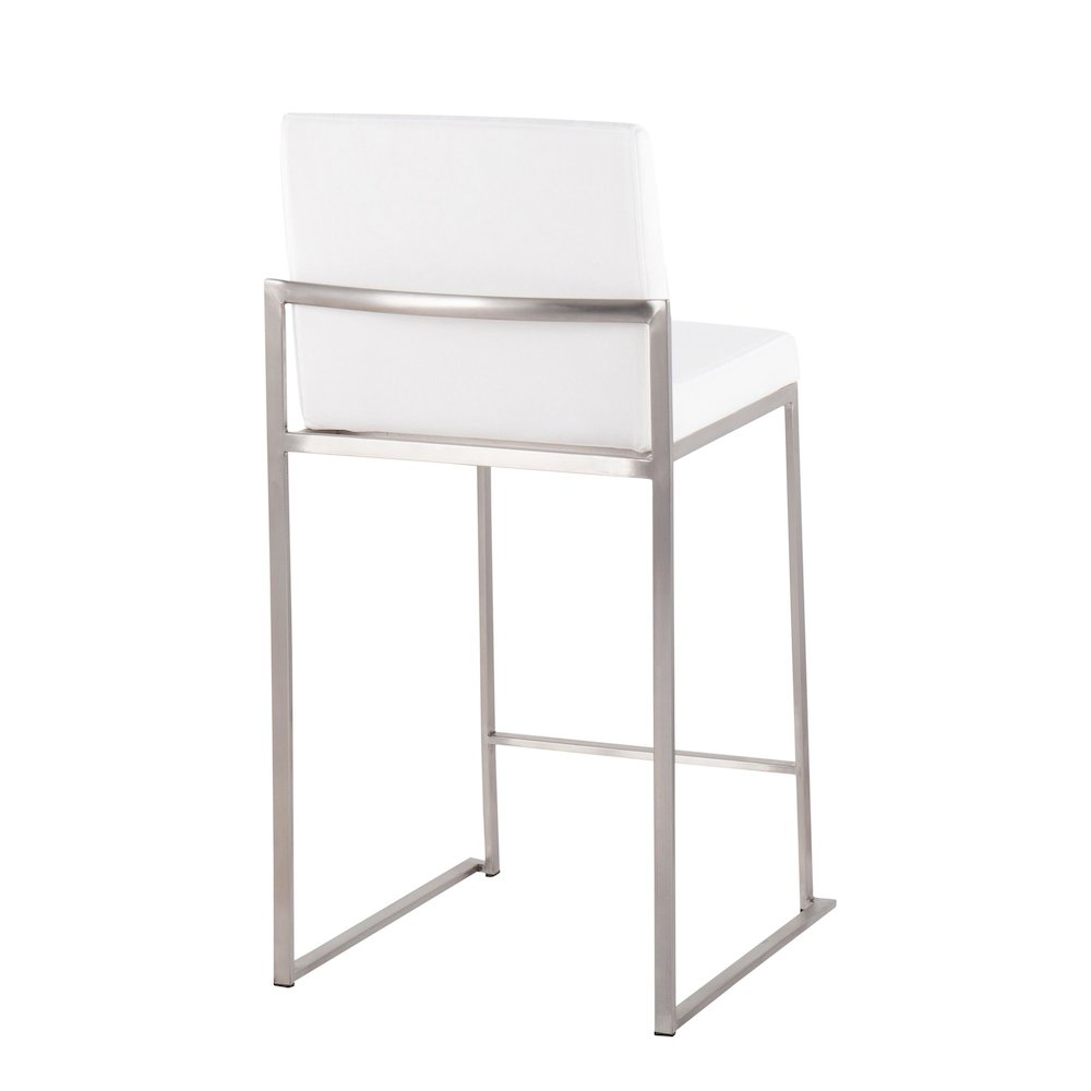 Fuji High Back 26" Fixed-Height Counter Stool - Set of 3. Picture 4