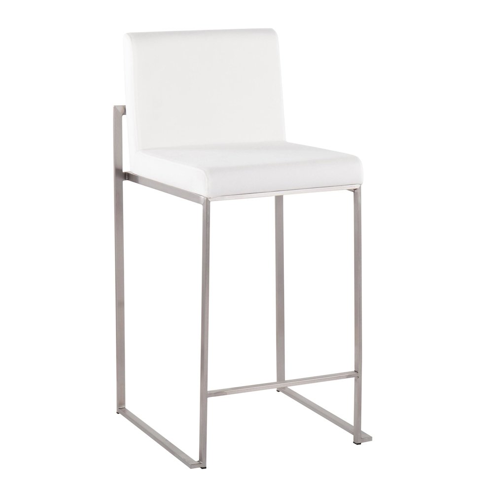 Fuji High Back 26" Fixed-Height Counter Stool - Set of 3. Picture 2