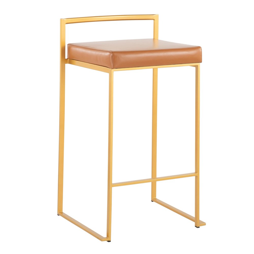 Fuji Stacker 26" Fixed-Height Counter Stool - Set of 3. Picture 2