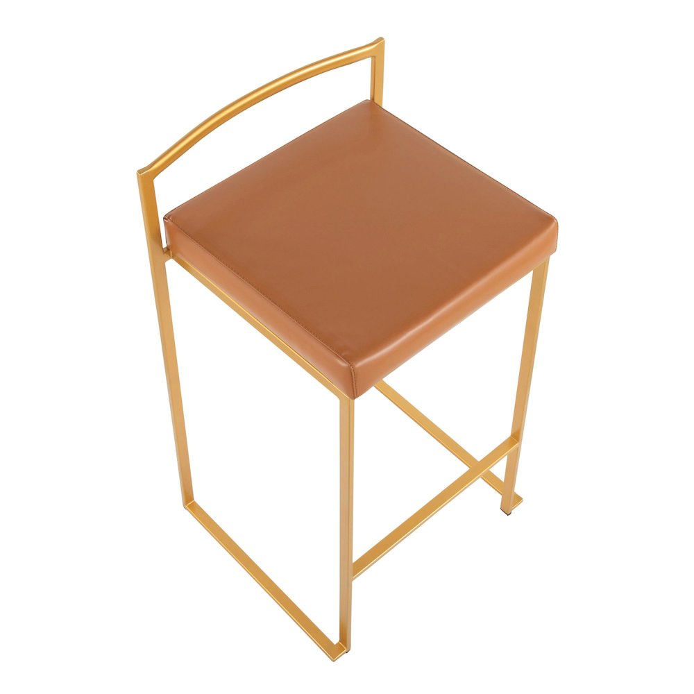 Fuji Stacker 26" Fixed-Height Counter Stool - Set of 3. Picture 7