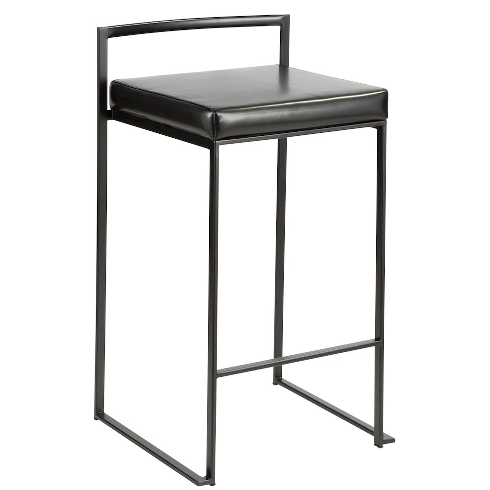 Fuji Stacker 26" Fixed-Height Counter Stool - Set of 3. Picture 2