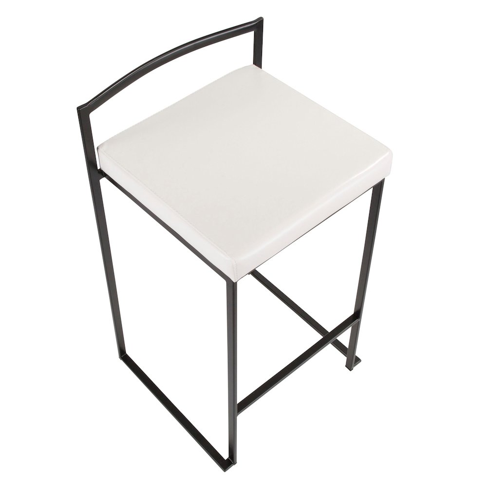 Fuji Stacker 26" Fixed-Height Counter Stool - Set of 3. Picture 6