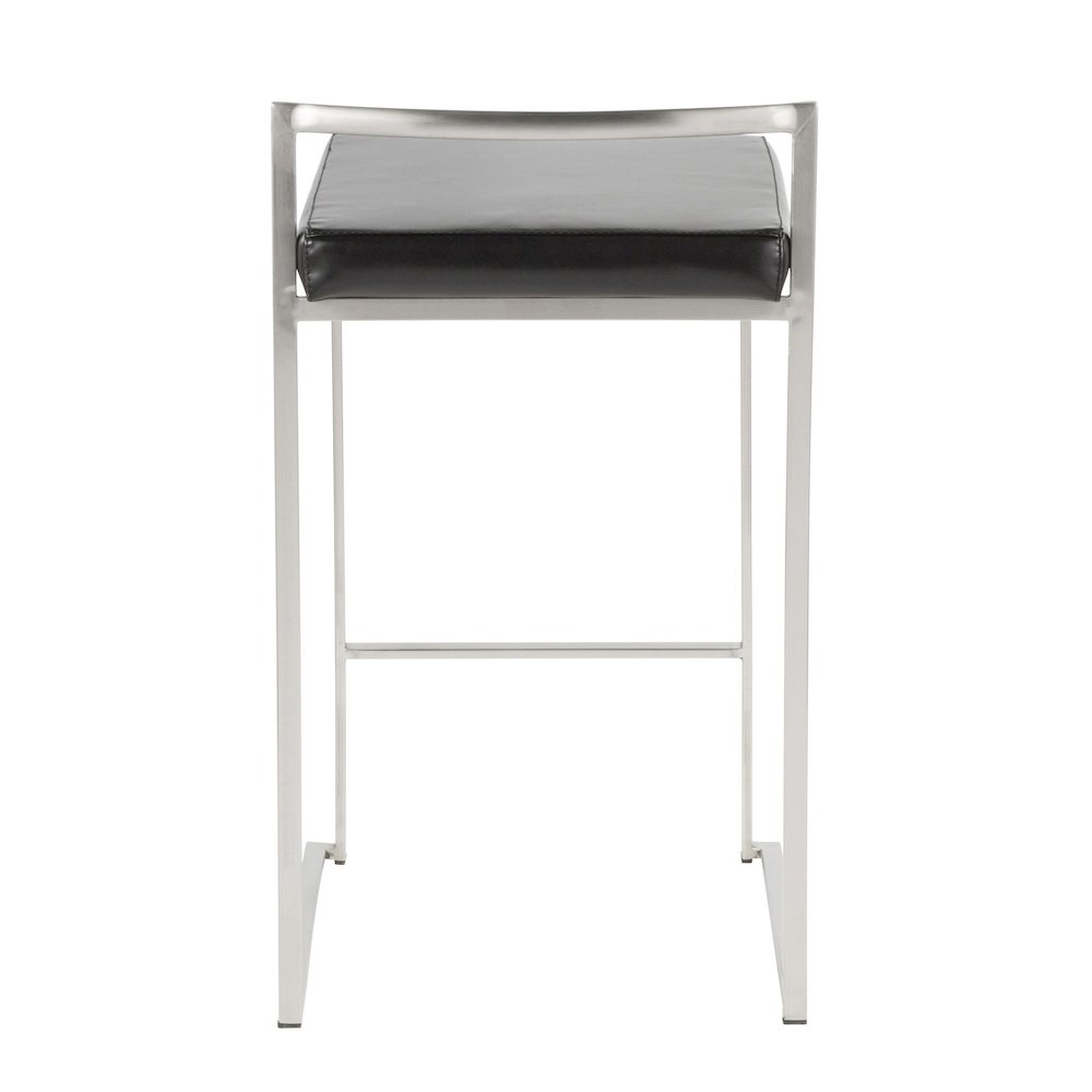 Fuji Stacker 26" Fixed-Height Counter Stool - Set of 3. Picture 5