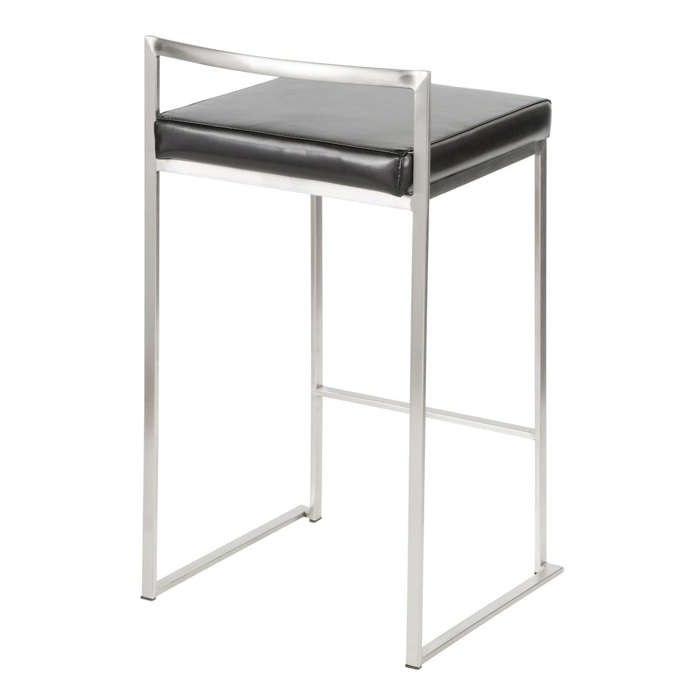 Fuji Stacker 26" Fixed-Height Counter Stool - Set of 3. Picture 4