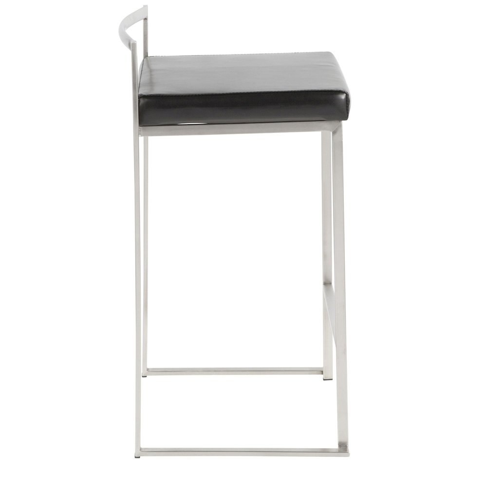 Fuji Stacker 26" Fixed-Height Counter Stool - Set of 3. Picture 3