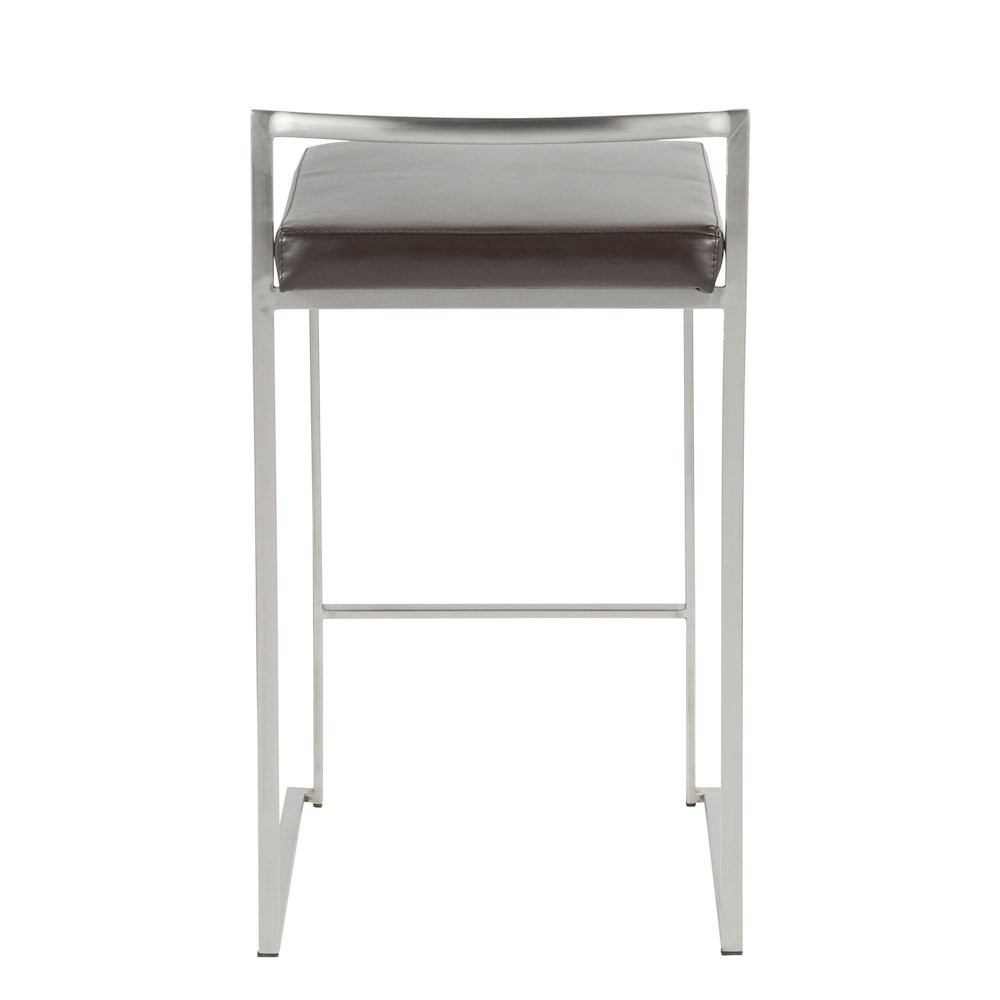 Fuji Stacker 26" Fixed-Height Counter Stool - Set of 3. Picture 5