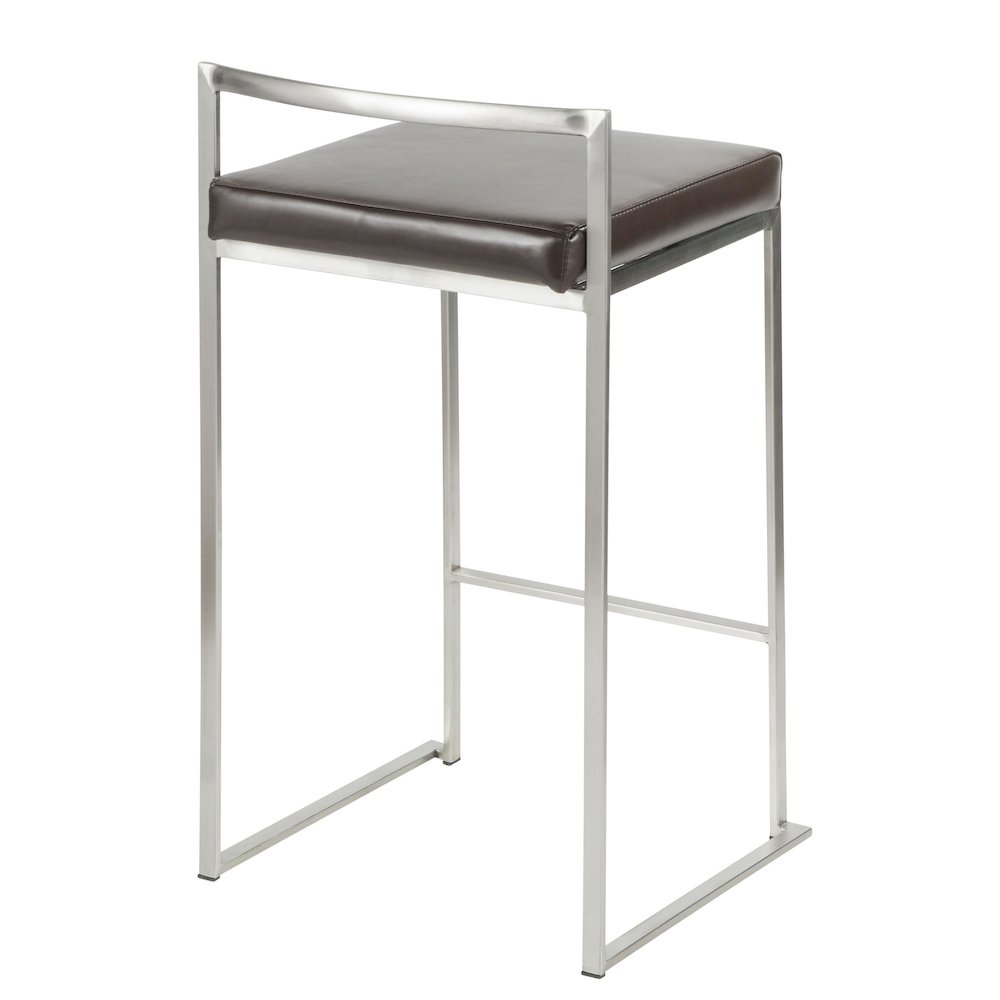 Fuji Stacker 26" Fixed-Height Counter Stool - Set of 3. Picture 4