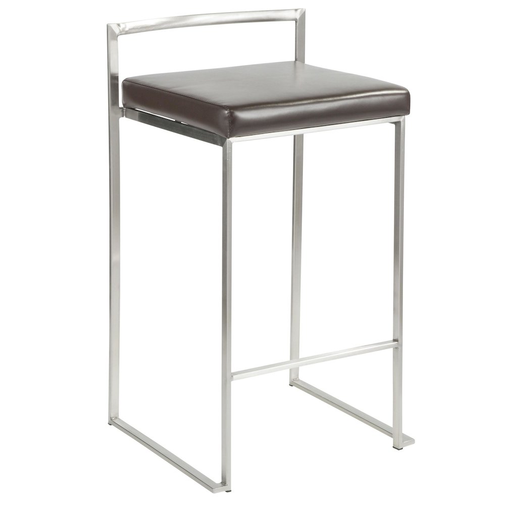 Fuji Stacker 26" Fixed-Height Counter Stool - Set of 3. Picture 2