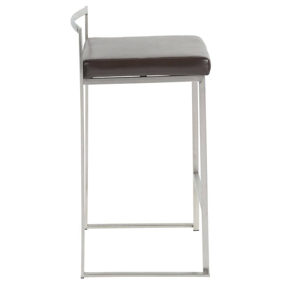 Fuji Stacker 26" Fixed-Height Counter Stool - Set of 3. Picture 3