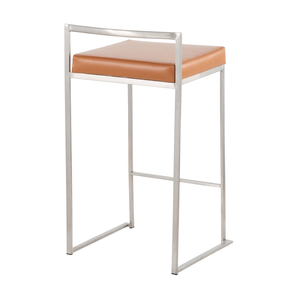 Fuji Stacker 26" Fixed-Height Counter Stool - Set of 3. Picture 4