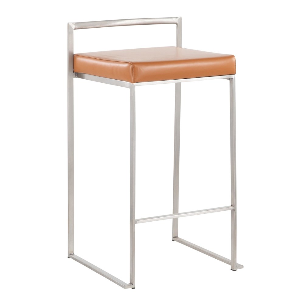 Fuji Stacker 26" Fixed-Height Counter Stool - Set of 3. Picture 2