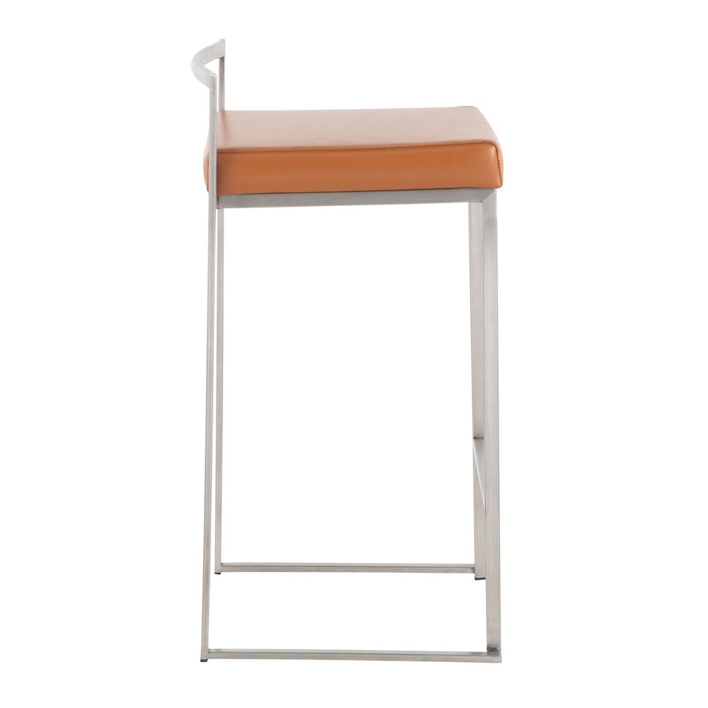 Fuji Stacker 26" Fixed-Height Counter Stool - Set of 3. Picture 3