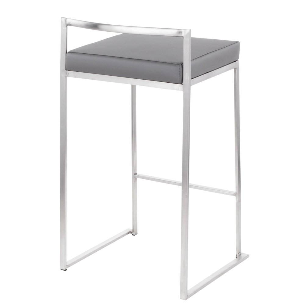 Fuji Stacker 26" Fixed-Height Counter Stool - Set of 3. Picture 4
