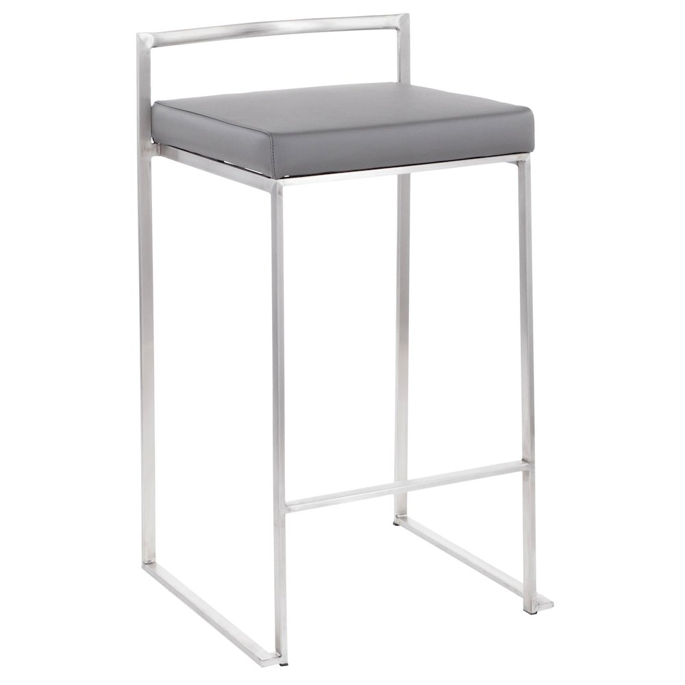 Fuji Stacker 26" Fixed-Height Counter Stool - Set of 3. Picture 2