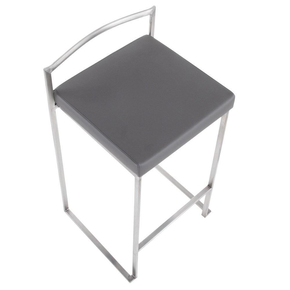 Fuji Stacker 26" Fixed-Height Counter Stool - Set of 3. Picture 7