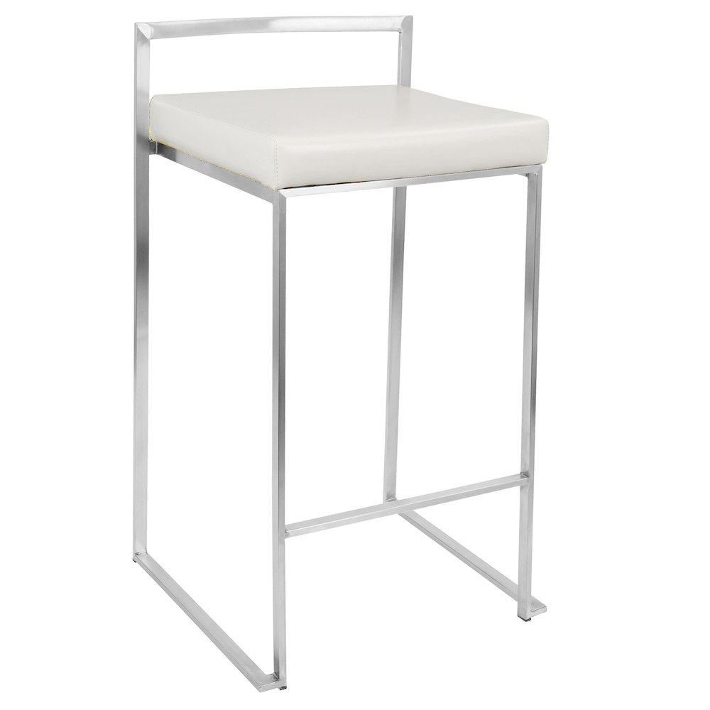 Fuji Stacker 26" Fixed-Height Counter Stool - Set of 3. Picture 2