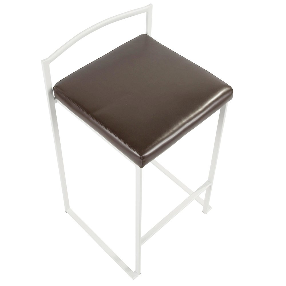 Fuji Stacker 26" Fixed-Height Counter Stool - Set of 3. Picture 7