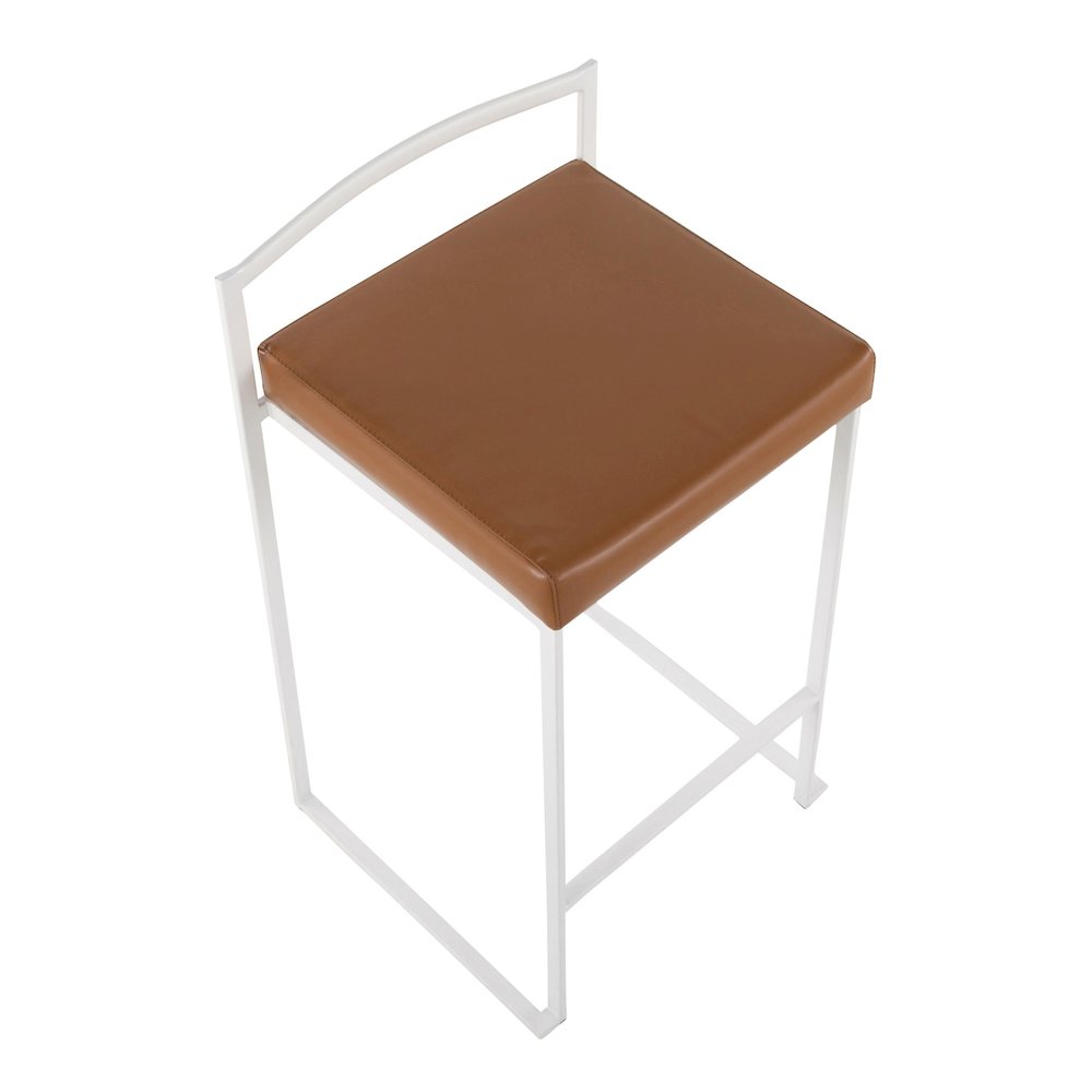 Fuji Stacker 26" Fixed-Height Counter Stool - Set of 3. Picture 7