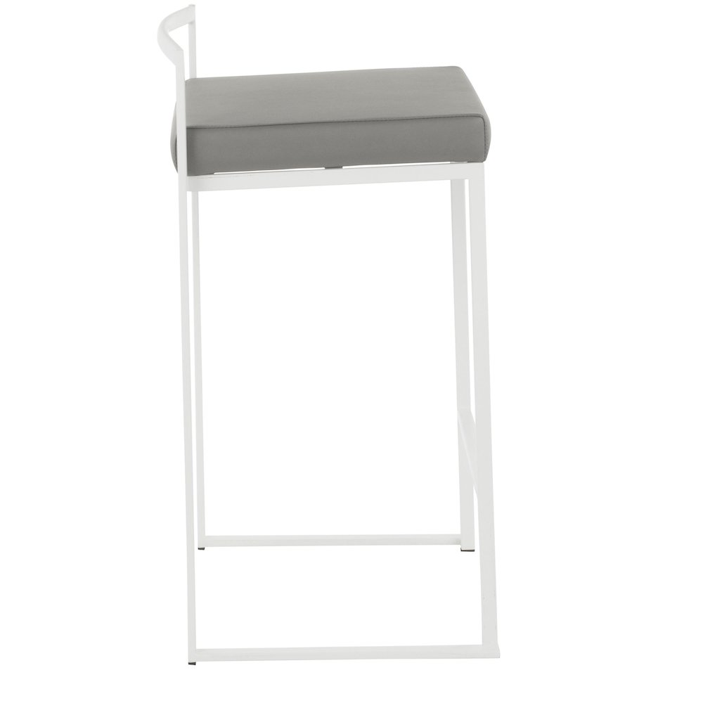 Fuji Stacker 26" Fixed-Height Counter Stool - Set of 3. Picture 3