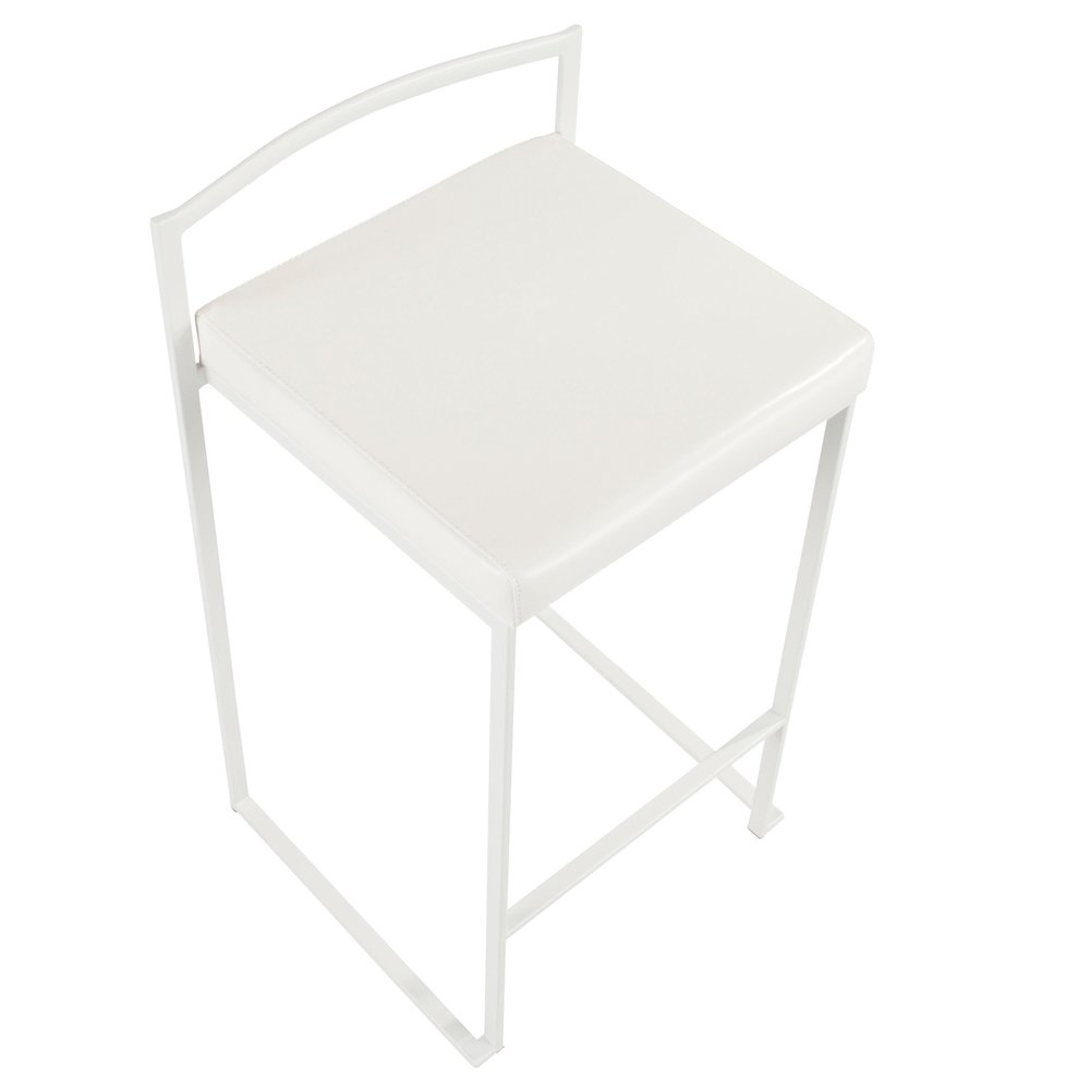Fuji Stacker 26" Fixed-Height Counter Stool - Set of 3. Picture 6