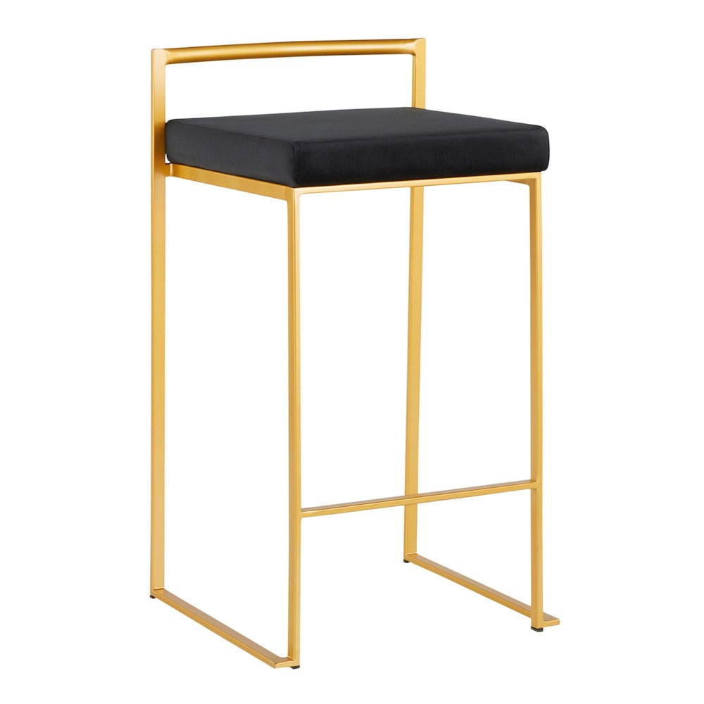 Fuji Stacker 26" Fixed-Height Counter Stool - Set of 3. Picture 2