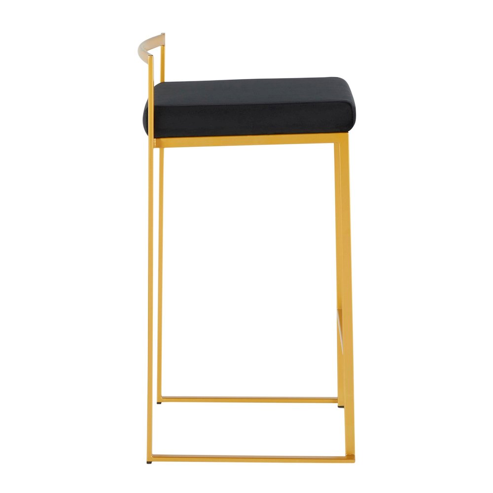 Fuji Stacker 26" Fixed-Height Counter Stool - Set of 3. Picture 3