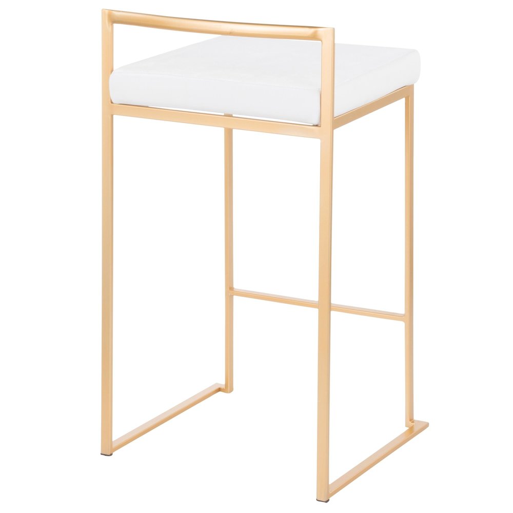 Fuji Stacker 26" Fixed-Height Counter Stool - Set of 3. Picture 4