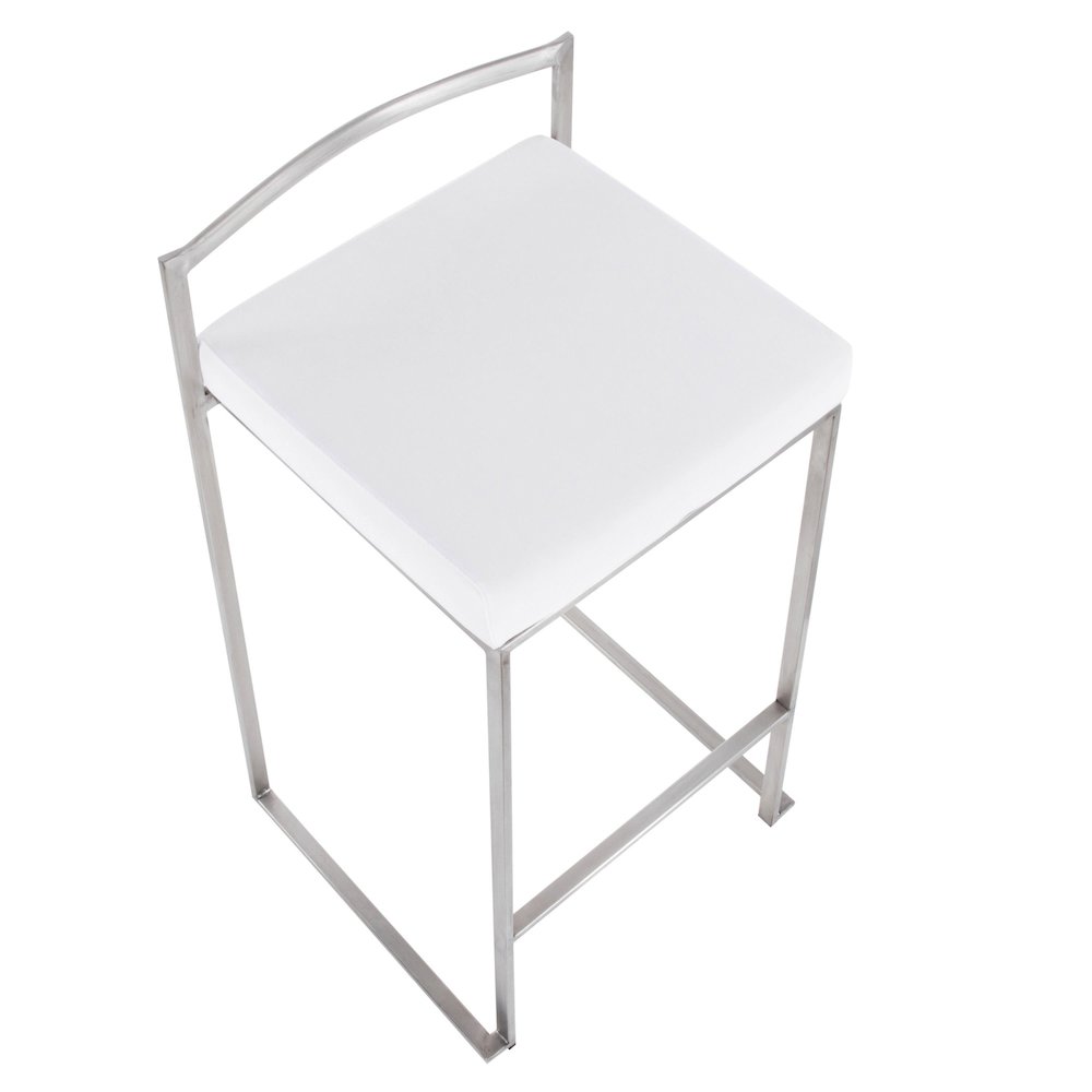 Fuji Stacker 26" Fixed-Height Counter Stool - Set of 3. Picture 7