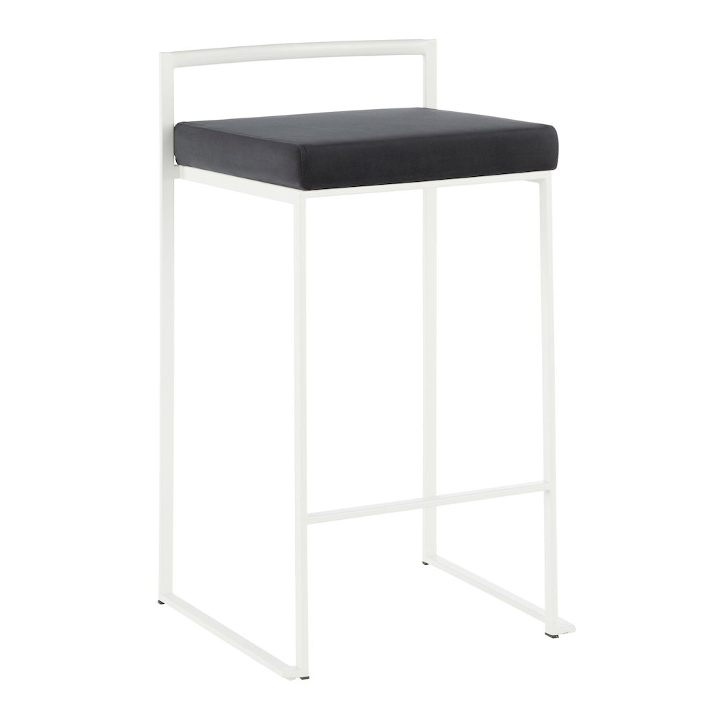 Fuji Stacker 26" Fixed-Height Counter Stool - Set of 3. Picture 2