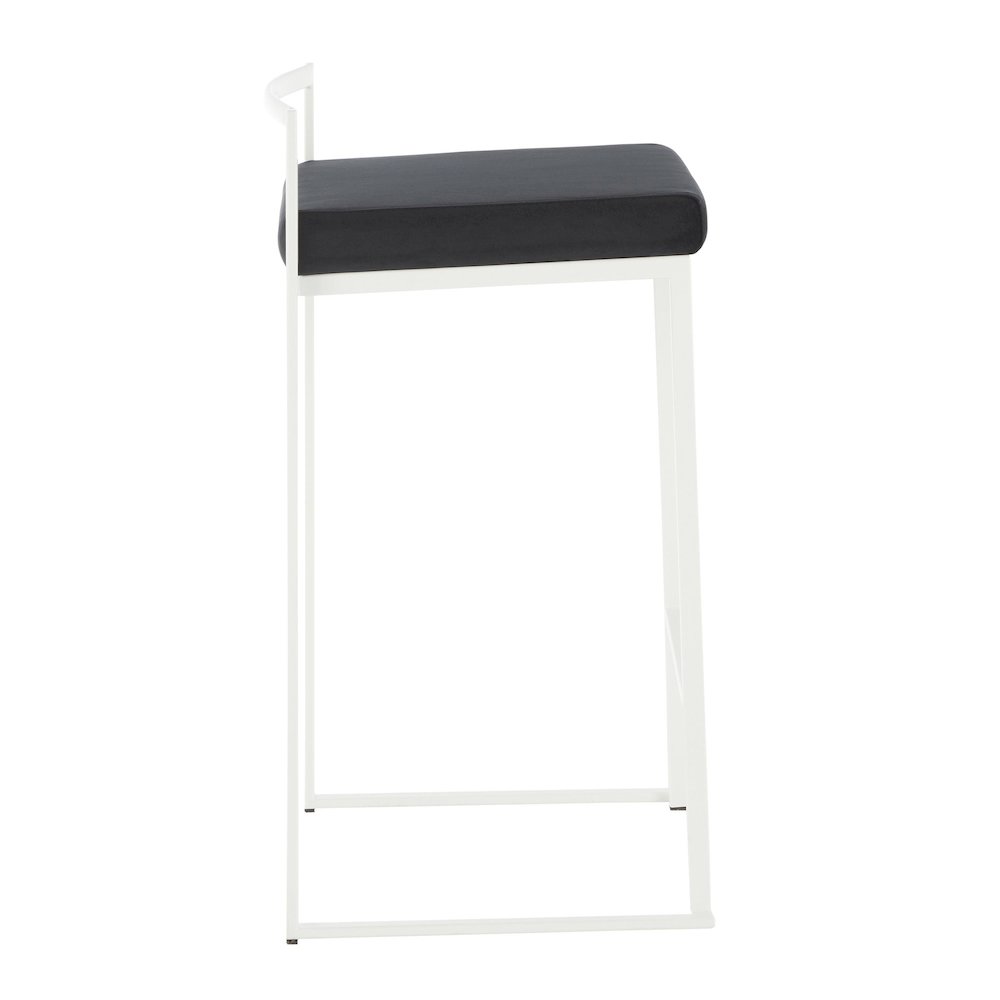 Fuji Stacker 26" Fixed-Height Counter Stool - Set of 3. Picture 3