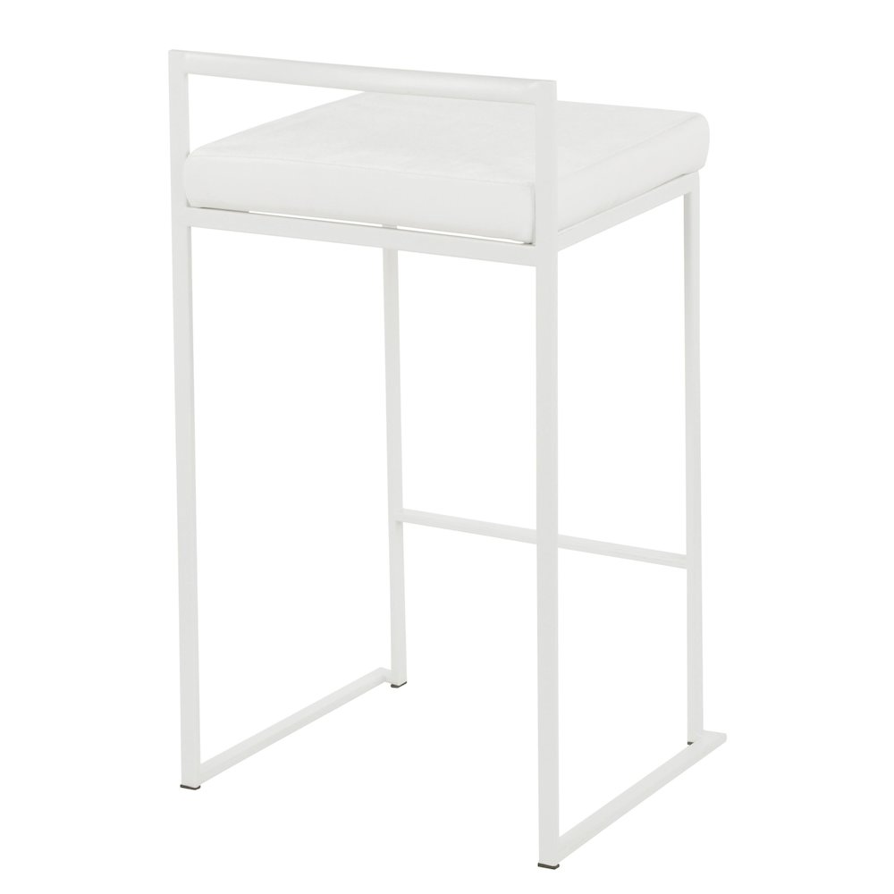 Fuji Stacker 26" Fixed-Height Counter Stool - Set of 3. Picture 4