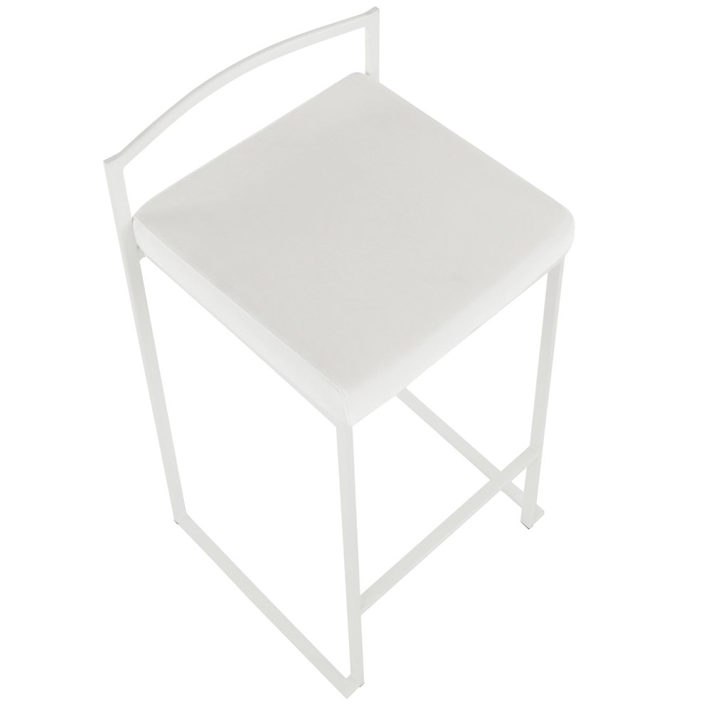 Fuji Stacker 26" Fixed-Height Counter Stool - Set of 3. Picture 7