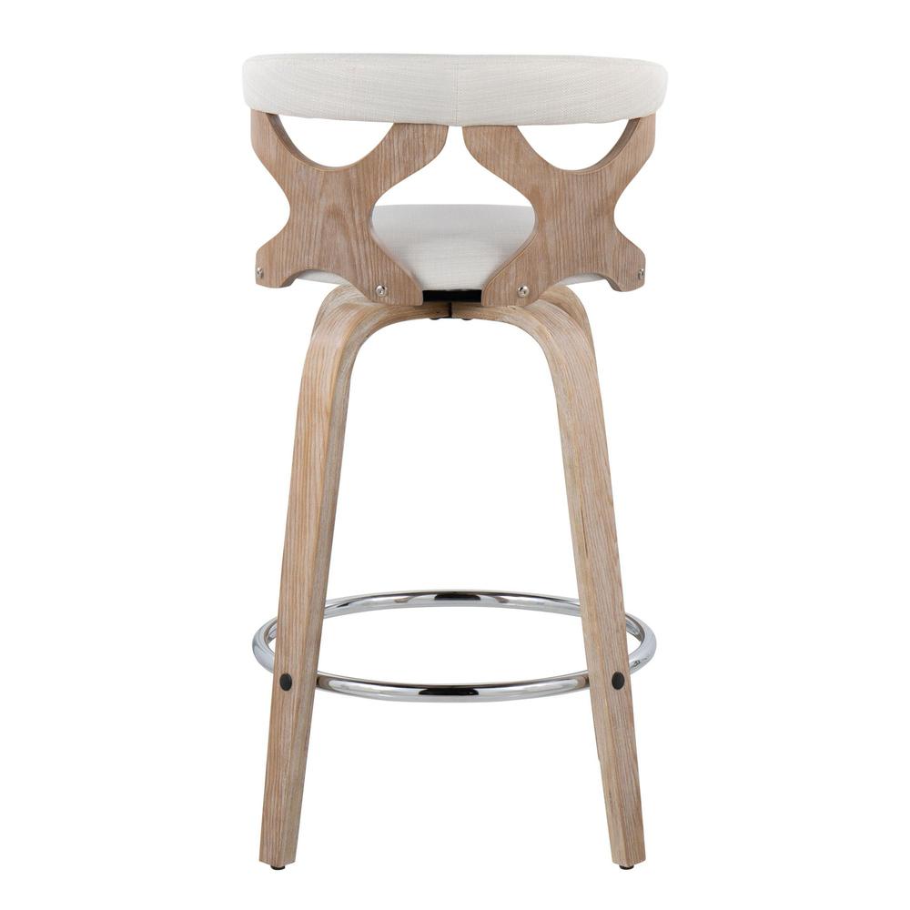 Silver Gardenia 26" Fixed-Height Counter Stool - Set of 2. Picture 5