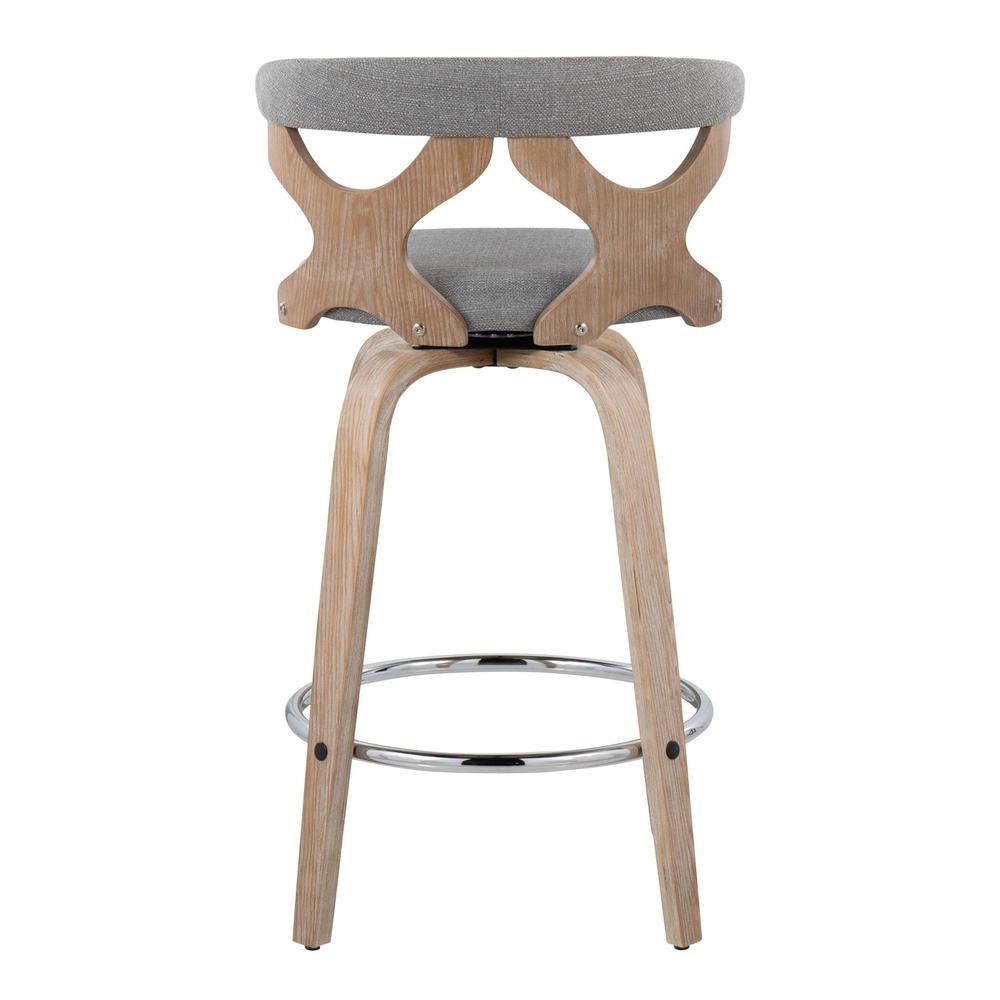 Grey Gardenia 26" Fixed-Height Counter Stool - Set of 2. Picture 5