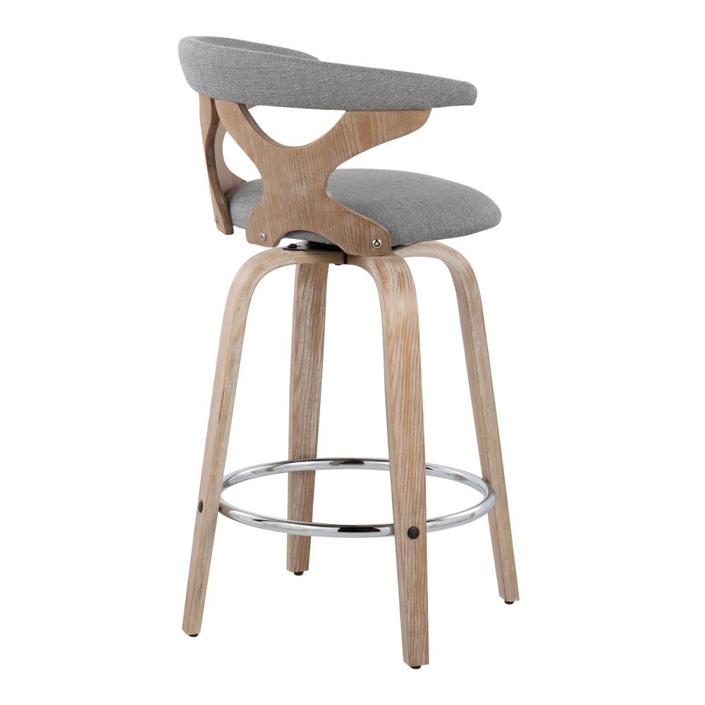Grey Gardenia 26" Fixed-Height Counter Stool - Set of 2. Picture 4