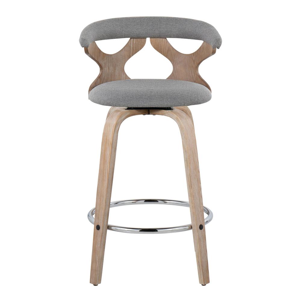 Grey Gardenia 26" Fixed-Height Counter Stool - Set of 2. Picture 6