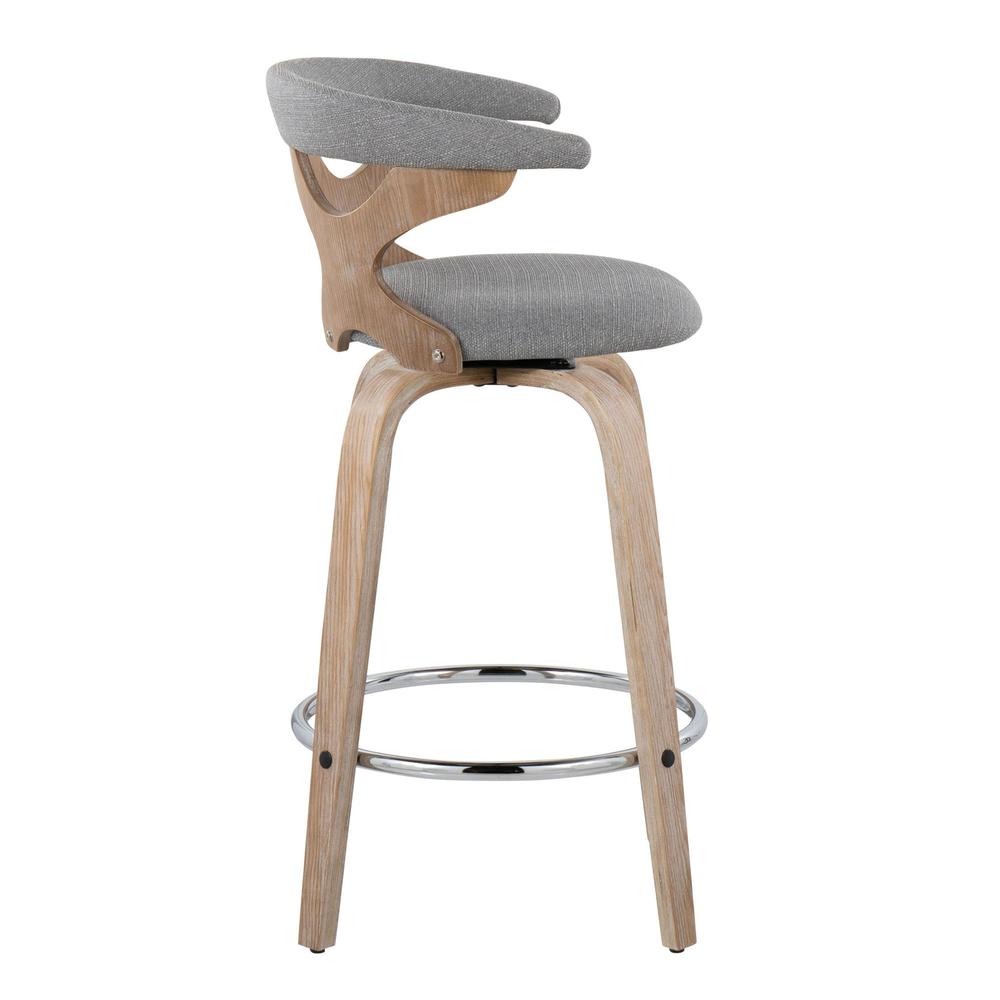 Grey Gardenia 26" Fixed-Height Counter Stool - Set of 2. Picture 3