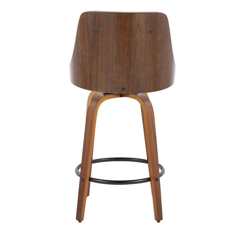 Grey Gianna 26" Fixed-Height Counter Stool - Set of 2. Picture 5